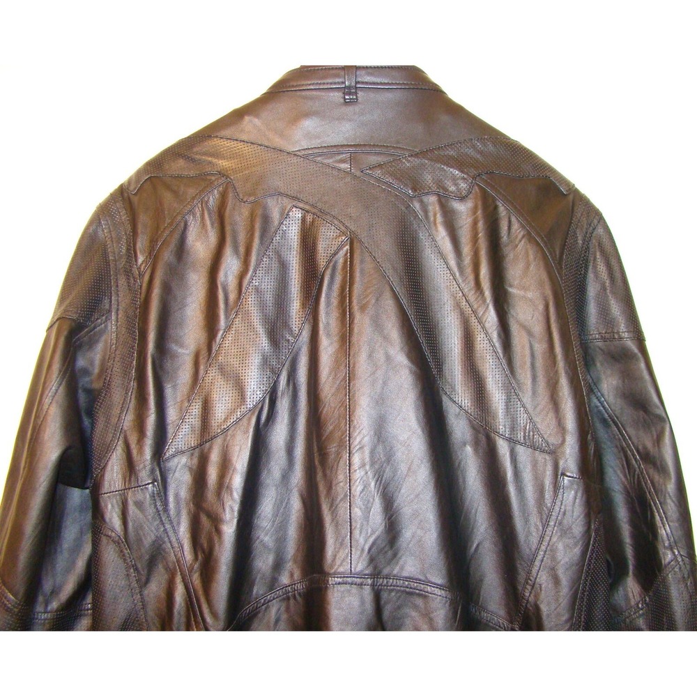 Artful Dodger Black Leather Bomber Jacket Big & Tall Size 4XL    AC - Picture 12 of 13